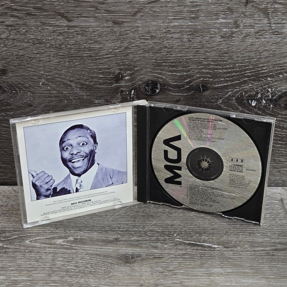 The Best of Louis Jordan CD Album Silver Black Tested MCA MCAD-4079 - Picture 2 of 3